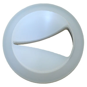 V-plate with medium opening for TECHLINK flow control valve