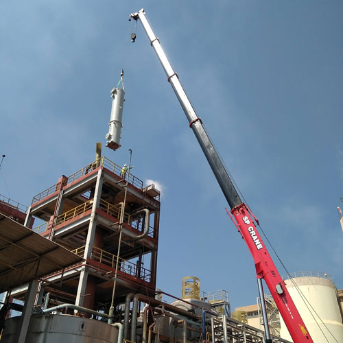 scrubber-crane-installation